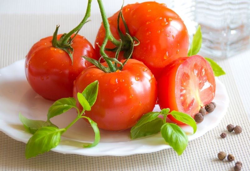 assiette tomates